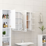 Bathroom Mirror Cabinet White 80x20.5x64 cm Engineered Wood 802606