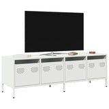 TV Cabinet White 135x39x43.5 cm Cold-rolled Steel 851309