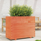 Garden Planter Wax Brown 90x40x72.5 cm Solid Wood Pine 3282596