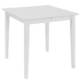 ZNTS Extendable Dining Table White x80x74 cm MDF 247626