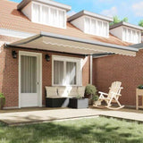 Retractable Awning Manual Beige 400 x 300 cm Fabric, Metal 3330620