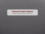 Set of Two Velvet-Feel Lotus Bar Stools - Grey T3398P377907