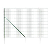 Wire Mesh Fence with Spike Anchors Green 1.4x25 m 154123