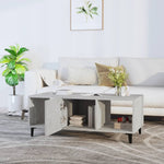 Coffee Table Concrete Grey 102x50x40 cm Engineered Wood 812703