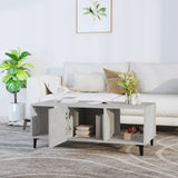 Coffee Table Concrete Grey 102x50x40 cm Engineered Wood 812703
