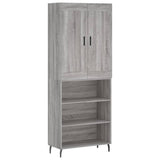 Highboard Grey Sonoma 69.5x34x180 cm Engineered Wood 3200087