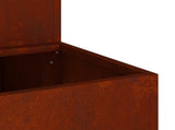 Garden Planter Rusty 100 x 60 x 45 cm Weathering Steel 865875