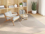 Area Rugs Square GALATI Beige 200 x 200 cm Polyester 42022812