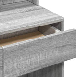 Dressing Table with Mirror Grey Sonoma 80x41x144.5 cm 848176