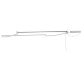 Electric Retractable Awning Frame White 3.5 x 2 m Steel 42024229