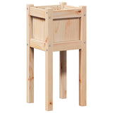 Garden Planter Nature 31 x 31 x 70 cm Solid Pine Wood 8000818