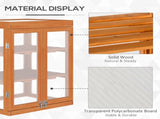3-tier Wood Greenhouse Garden Polycarbonate Cold Frame Balcony Grow House w/ Storage Shelf for T3398P315402