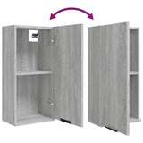 5 Piece Bathroom Cabinet Set Grey Sonoma Engineered Wood 3115858