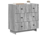 Drawer Cabinet Grey Sonoma 66 x 34.5 x 90 cm Engineered Wood 893921