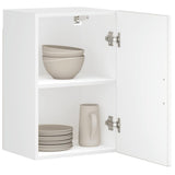 Kitchen Wall Cabinet Porto High Gloss White Engineered Wood 854029