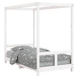 Kids Bed Frame White 80x160 cm Solid Wood Pine 834514
