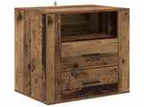 Bedside Cabinet Old Wood 35 x 50 x 60 cm Engineered Wood 881078
