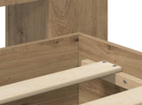 Bed Frame with Storage Artisan Oak 90 x 200 cm Engineered Wood 3433454