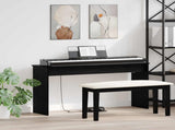 Keyboard Stand Black Oak 120 x 32 x 64 cm Engineered Wood 899488
