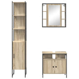Bathroom Furniture Set 3 pcs Sonoma Oak Engineered Wood 3399392
