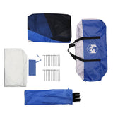 Pool Tent with Removable Fly & Mesh Walls Azure Blue 612x612 cm 4100637