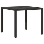 Garden Dining Set 3 pcs Black Poly rattan 3334855