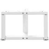 ZNTS Coffee Table Legs T-Shaped 2 pcs White 40x25x cm Steel 4013005