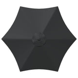 Garden Parasol with Base 300 x 300 cm Polyester Rectangular 42036197