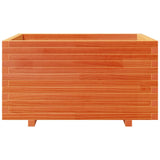Garden Planter Wax Brown 90x60x49.5 cm Solid Wood Pine 3282566