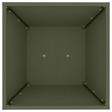 Pillar Planter 2 pcs Olive 40 x 40 x 100 cm 873859