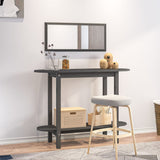 Console Table Grey 110x40x80 cm Solid Wood Pine 822299