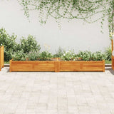 Garden Raised Bed Acacia Wood 200x50x25 cm 42568