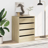 Corner Chest of Drawers Sonoma Oak 60x41x76 cm Engineered Wood 852872