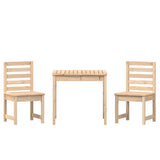 3 Piece Garden Bistro Set Solid Wood Pine 3154671