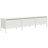 ZNTS TV Cabinet White 202x39x43.5 cm Cold-rolled Steel 851351