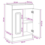 Bathroom Furniture Set Old Wood 56 x 37.5 x 81 cm 3404172