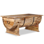 ZNTS Coffee Table Solid Mango Wood 88x50x40 cm 243977