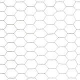 Chicken Wire Fence Galvanised Steel 25x1.5 m Silver 143325