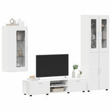 TV Cabinet Set with Drawer FLORIN 3 pcs White Engineered Wood 3397964