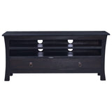 ZNTS TV Cabinet Light Black Coffee 100x30x45 cm Solid Mahogany Wood 288305