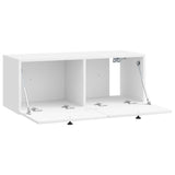Wall-Mounted TV Cabinet 78.5 x 31 x 30 cm High Gloss White 899229
