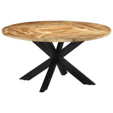 Dining Table 150x76 cm Solid Rough Wood Mango 351710