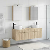 Bathroom Cabinet Set 5 pcs Sonoma Oak Engineered Wood 3406633