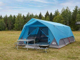 Tunnel Tent with Roof Blue 10-Person Polyester and Steel 42028662