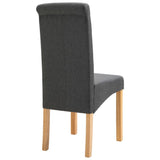 Dining Chairs 4 pcs Gray Fabric 249270