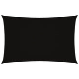 Sunshade Sail Oxford Fabric Rectangular 4x7 m Black 135768
