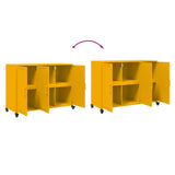 Sideboard Mustard Yellow 100.5x39x72 cm Steel 846683