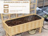 45 x 105cm Wooden Garden Planter, with Trellis - Natural T3398P322119