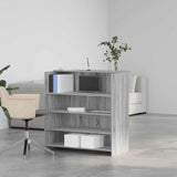 Reception Desk Grey Sonoma 100x50x103.5 cm Engineered Wood 3324165