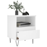 Bedside Cabinet White 40x35x50 cm Engineered Wood 830620